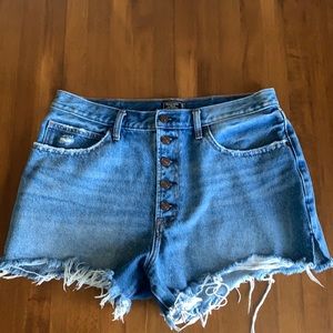 Ultra High Rise Denim Shorts